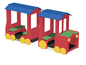 игровой комплекс паровоз с вагончиком ио-01.4 для детской площадки