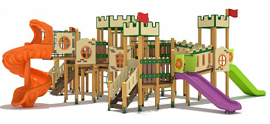 игровой комплекс дгс-21 замок эколес от 5 лет для детской площадки