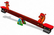 качалка-балансир лошадки кч093 для детской площадки