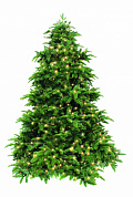 елка искусственная triumph нормандия зеленая + лампы  73015 120 см