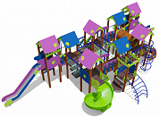 игровой комплекс 07054.21 для детей 6-12 лет для уличной площадки