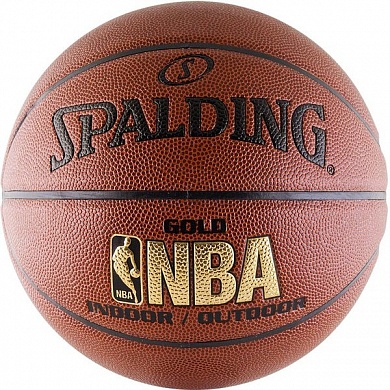 мяч баскетбольный spalding nba gold 745592