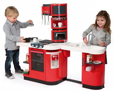 кухня smoby cook master red 110*34*99см
