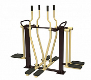 уличный тренажер sport-fora лыжник-маятник-хипс yt34 для спортивной площадки