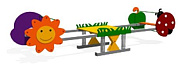 качалка-балансир на пружине палисад cки 121 для детской площадки