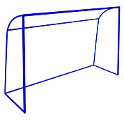 ворота для мини-футбола скс 031 для игровой спортивной площадки
