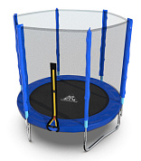 батут dfc trampoline fitness с сеткой 6ft синий