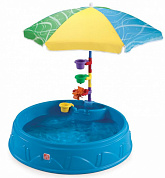 песочница-бассейн step2 для малышей с зонтиком 716000