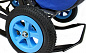 Санки-коляска Snow Galaxy City-1-1 на больших надувных колёсах 2 Медведя на облаке на синем
