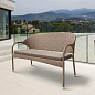 Плетеный диван Афина-Мебель S70B-W56 Light Brown