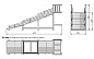 Модуль Деревянная горка для спортивного городка Можга Р919 длина 4,64 метра