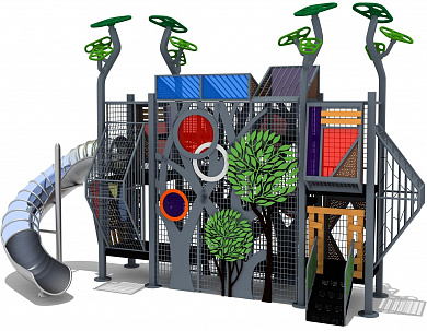 игровой комплекс парк-001 7-14 лет для детских площадок в парках и скверах