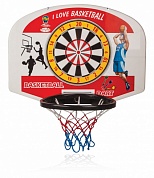 баскетбольное кольцо со щитом и дартсом pilsan 03-400
