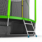 Батут с внутренней сеткой Evo Jump Cosmo 8ft Green с нижней сетью