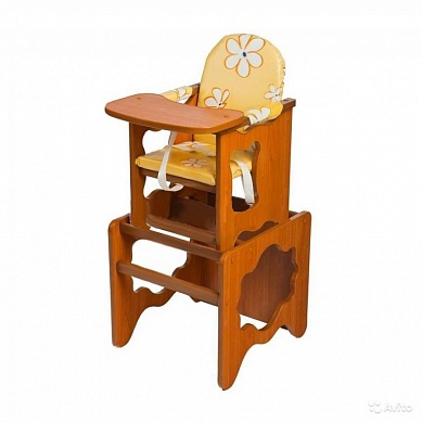 стул-стол для кормления пмдк премьер ромашки лдсп