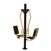 уличный тренажер sport-fora жим ногами yt47 сдвоенный для спортивной площадки