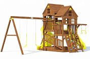 детский игровой комплекс moydvor панорама с трубой и горкой