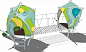 Детский городок Стрелец Papercut ДГ502.00.1 для игровой площадки 3-7 лет