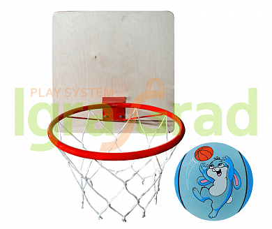 кольцо баскетбольное со щитом и сеткой + мяч igragrad