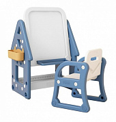 доска для рисования+стульчик perfetto sport ps-061-b синий