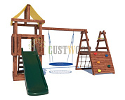 детская деревянная площадка custwood junior color jc10 для дачи
