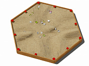 песочница шестигранная 05103 для детской площадки