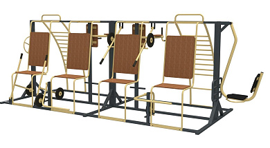 спортивный комплекс sport-fora ytr002 с тренажерами многофункциональный для улицы