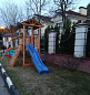 Детская деревянная площадка Можга Спортивный городок 5 с качелями крыша дерево СГ5-Р912