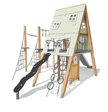 детский комплекс шалаши вст 3505 для уличной площадки