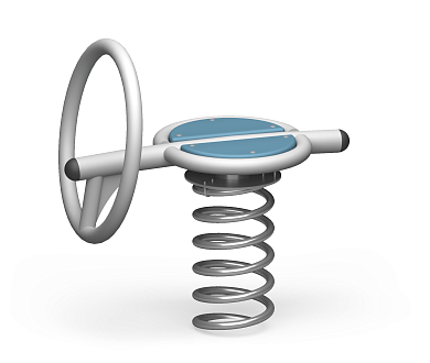 качалка на пружине за рулем кб-91 для игровой площадки