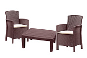 комплект мебели b:rattan rosario balcony set коричневый уличный