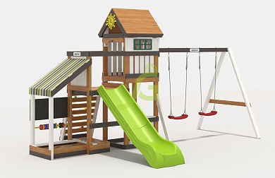 детская деревянная площадка igragrad м3 для дачи