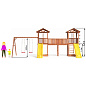Детская площадка Можга Спортивный городок 6 СГ6-Р912 с качелями крыша дерево
