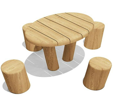 стол детский эко-020201 для игровой площадки