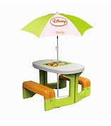 столик для пикника smoby winnie и зонтик