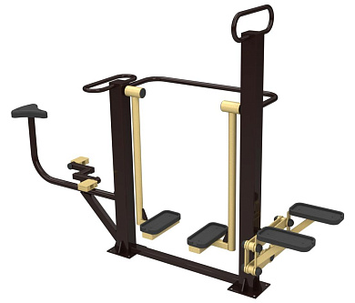 уличный тренажер sport-fora степ-велосипед-шаговый yt25 для спортивной площадки