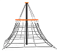 Канатная пирамида КК.В003 для детской площадки 
