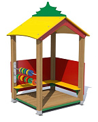 домик-беседка елочка ик.дб01 для игровой площадки