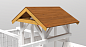 Дополнительный модуль Савушка крыша деревянная
