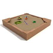 песочница деревянная aw для детской площадки
