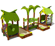 песочный дворик джунгли 05200 для детской площадки