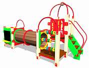 детский игровой комплекс карликовый гиппопотам кд004 для детских площадок