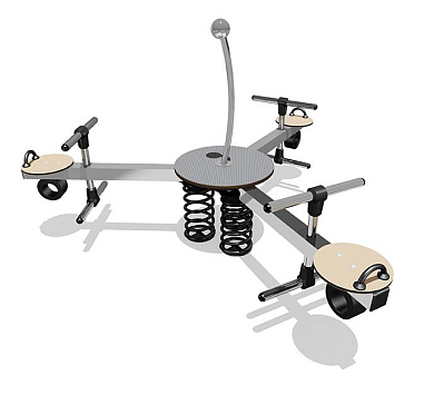 балансир вст 5856 тройной на пружинах для детской площадки