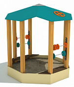 песочница теремок тип 3 для детской площадки