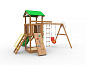 Детский деревянный комплекс RussSport Кузнечик с качелями со спинкой