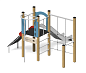 Игровой комплекс Башня с сетью ИКL-23 для детской площадки