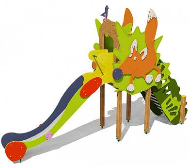 горка лисичка 08016 h=1500 для детской площадки