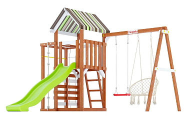 детская деревянная площадка савушка toosun 8 салатовый для дачи