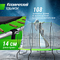 Батут Unix line Ufo 14 ft с защитной сеткой и лестницей green