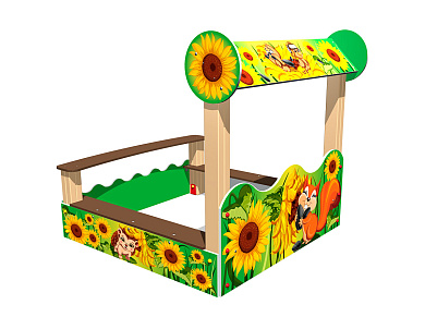 песочница подсолнух у2 п095 для детской площадки